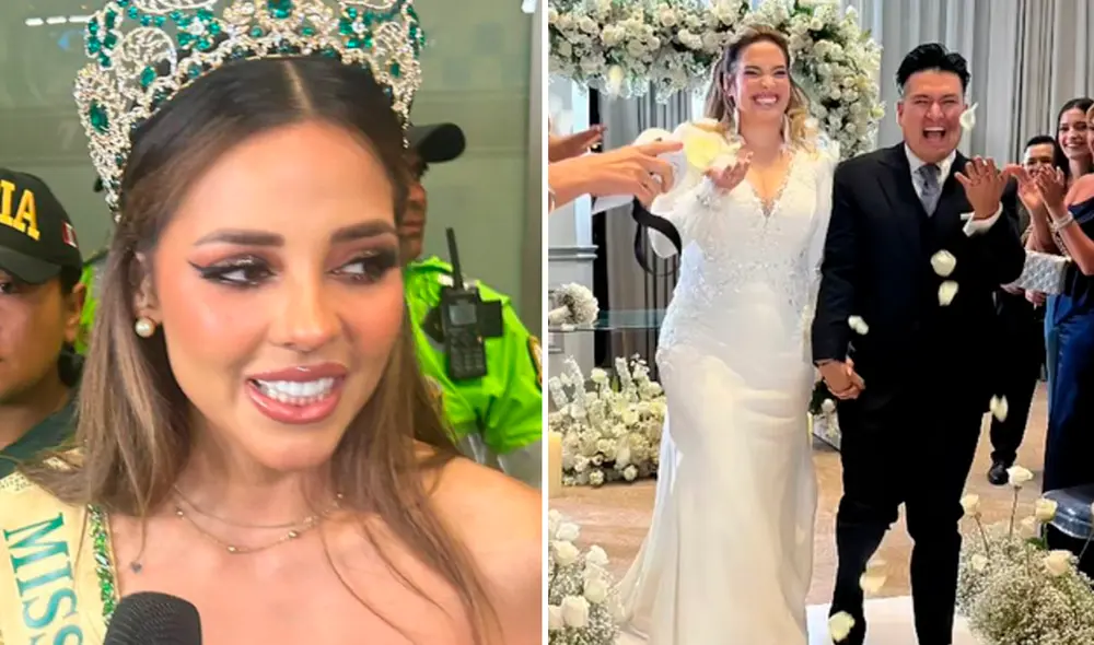 Luciana Fuster habló del matrimonio de Cassandra y Deyvis. Foto: composición LR/América TV/Instagram/Casandra Sánchez