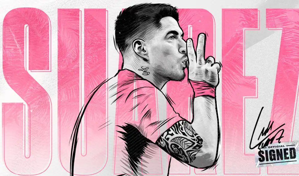 Luis Suárez firmó con las garzas por toda la temporada 2024 con una posible extensión de una más. Foto: Inter Miami