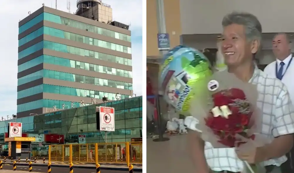 Padre se reencontró con su hija en el aeropuerto Jorge Chávez después de un año. Foto: composición LR/El Periódico de la Energía/ América TV Padre se reencontró con su hija en el aeropuerto Jorge Chávez después de un año. Foto: composición LR/El Periódico de la Energía/ América TV