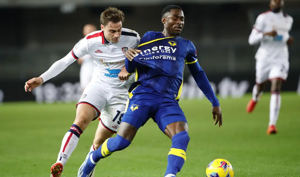 Cagliari y Hellas Verona jugaron en el Stadio Marc'Antonio Bentegodi. Foto: EFE
