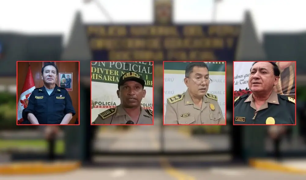 Estos son algunos de los agentes PNP que serán dados de baja. Foto: composición LR/PNP Estos son algunos de los agentes PNP que serán dados de baja. Foto: composición LR/PNP