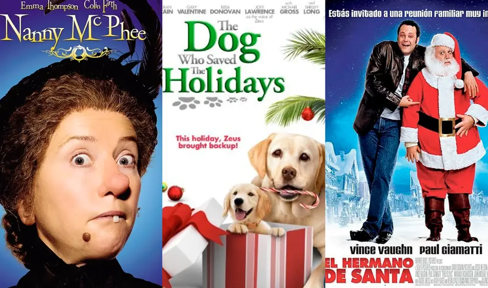 'El hermano de Santa' y la 'Nana mágica' son algunas de las producciones que podrás disfrutar por señal abierta. Foto: composición LR/Working Title Films/ Warner Bros.