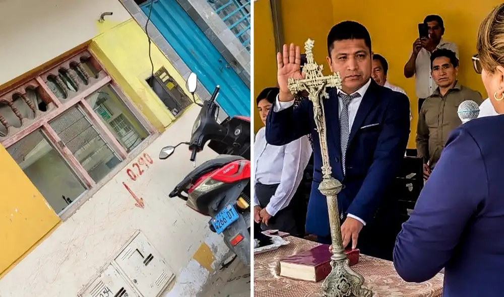 Así quedó el domicilio del burgomaestre. Foto: Composición LR / Facebook News Trujillo / Macronorte Así quedó el domicilio del burgomaestre. Foto: Composición LR / Facebook News Trujillo / Macronorte