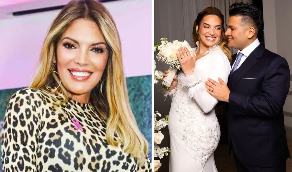 Magaly Medina empezó con los rumores de un posible embarazo de Cassandra Sánchez tras ver las fotografías y videos de su matrimonio. Foto: composición LR/difusión/Instagram/Cassandra Sánchez