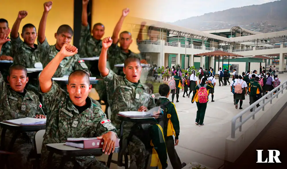 Según Arriola, el Minedu y el Ministerio de Defensa se encargarían del reglamento, la organización y el desarrollo de esta formación premilitar. Foto: composición LR/Gerson Cardoso/Andina/Gobierno del Perú