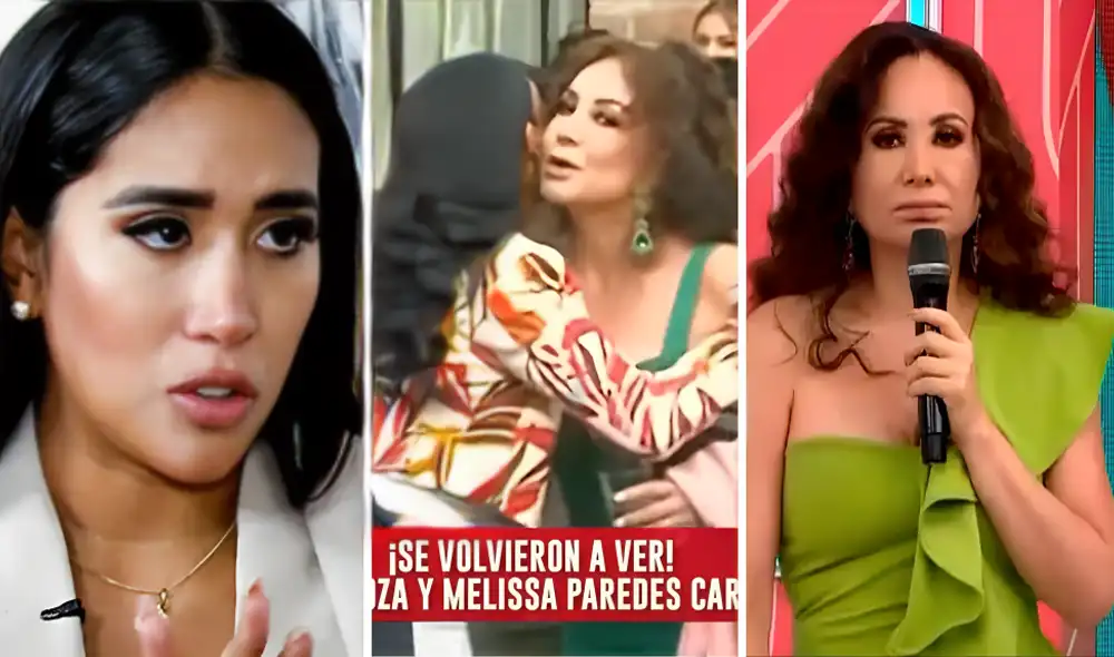 Janet Barboza y Melissa Paredes trabajaron juntas en el programa 'América hoy'. foto: composición LR/captura América TV