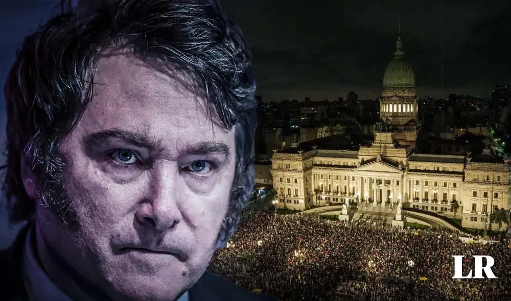 Javier Milei acusó a algunos senadores y diputados de estar recibiendo coimas a cambio de dilatar la aprobación de sus decretos económicos. Foto: composición LR/EFE