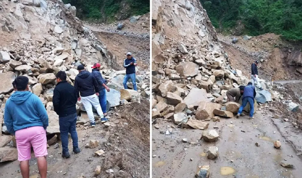 Piedras se derrumbaron a consecuencia de las lluvias de los últimos días. Foto: Almendra Ruest LR Piedras se derrumbaron a consecuencia de las lluvias de los últimos días. Foto: Almendra Ruest LR