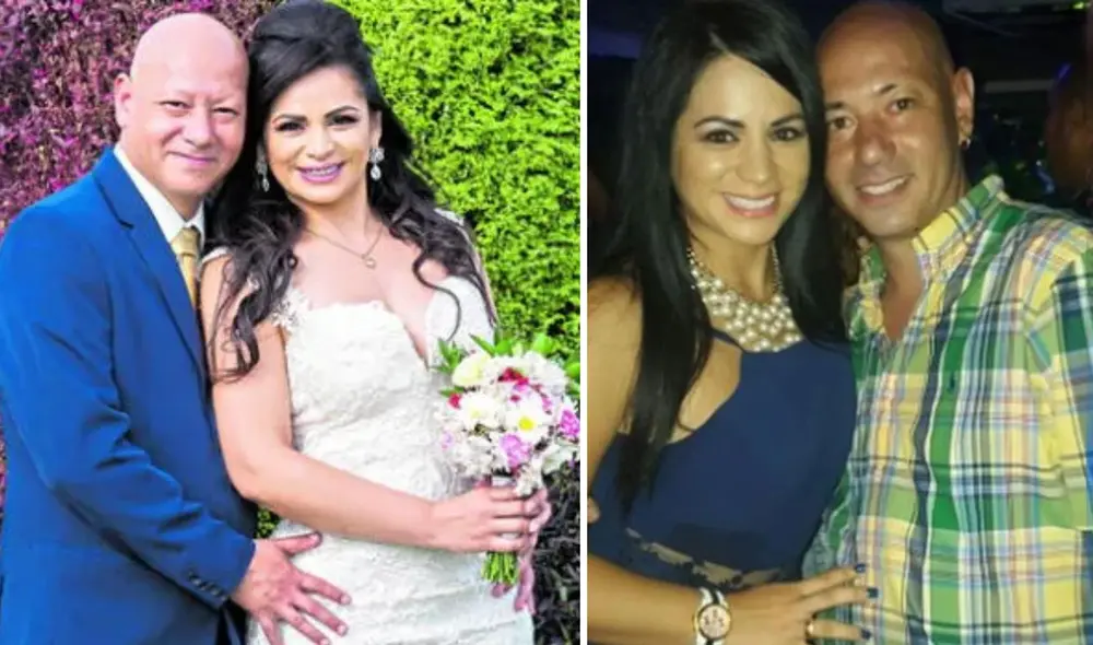 Leslie Moscoso tomó el brazo de su tío Ernesto Pimentel en el altar, en 2019. Foto: composición LR/Leslie Moscoso/Instagram