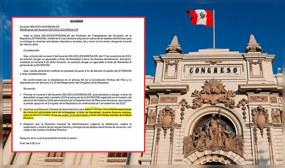 Ya el Parlamento dispuso un millonario desembolso para otorgar el beneficio de tarjetas de consumo navideñas, pero abren la puerta para extenderlo en otras actividades. Foto: composición LR