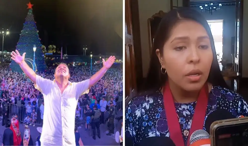 Prefecta declaró ante los medios lo ocurrido. Foto: composición LR - Video Trujillo 60/Facebook