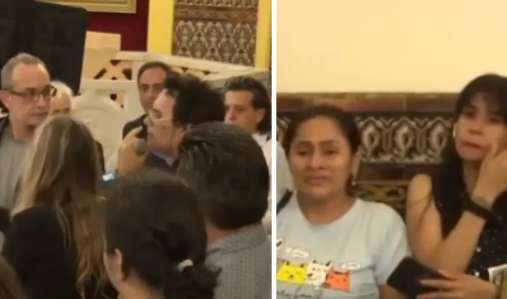 Restos de Pedro Suárez Vértiz vienen siendo cremados en La Molina. Foto: composición LR/Captura de Canal N Restos de Pedro Suárez Vértiz vienen siendo cremados en La Molina. Foto: composición LR/Captura de Canal N