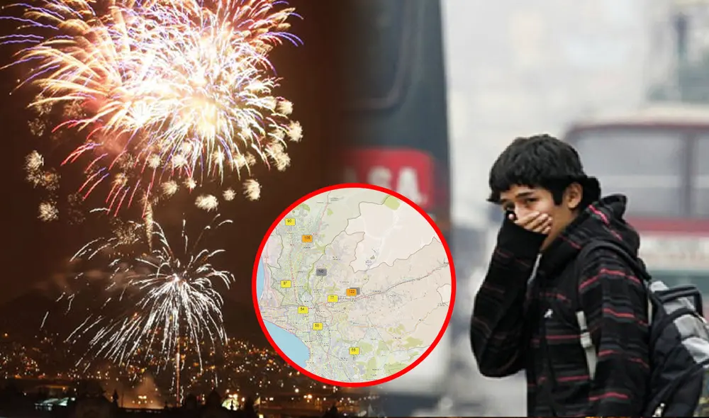 Algunos distritos fueron los más afectados por el uso de pirotécnicos del 25 de diciembre y están expuestos a seguir perjudicados para la fiesta de Año Nuevo. Foto: composición de Jazmín Ceras/LR/Senamhi