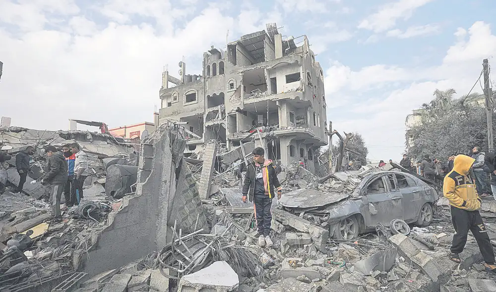Guerra en Gaza. Se termina el año con más de 20.000 civiles muertos, incluyendo niños. Foto: difusión