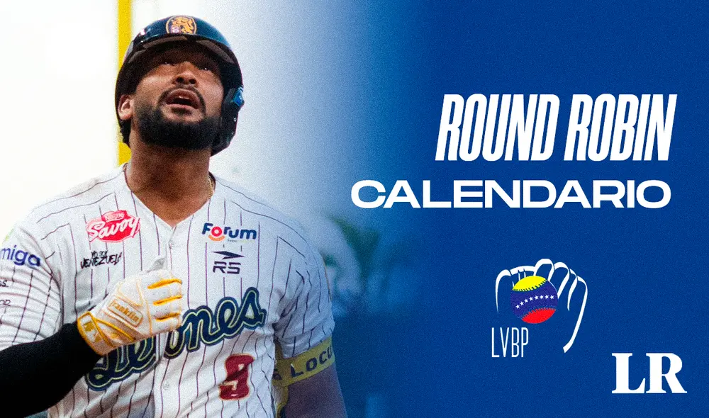 El calendario del Round Robin de la LVBP 2023-2024 detalla la fecha y horario de los 40 juegos que se disputarán en esta etapa. Foto: composición de Fabrizio Oviedo/Leones