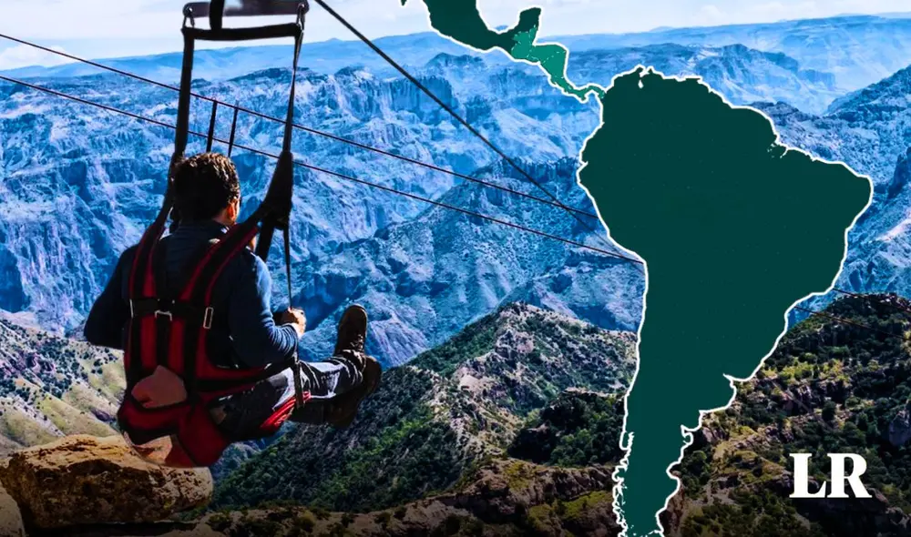 Esta tirolesa es parte de uno de los 100 lugares imperdibles dentro del país latinoamericano. Foto: composición LR/referencial