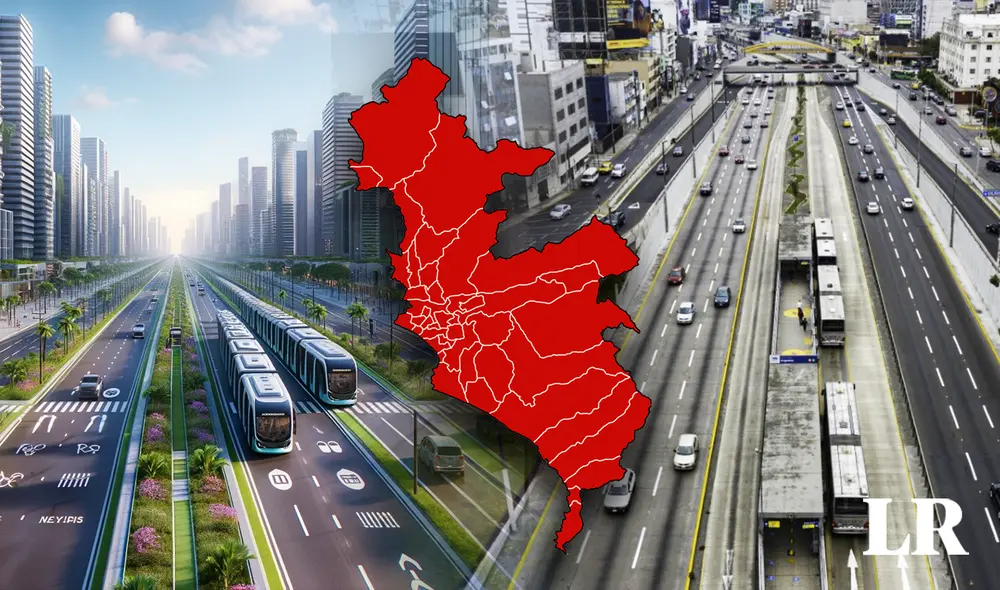 Lima contaría con un mejor sistema de transporte y con espacios más ecológicos. Foto: composición LR/Fabrizio Oviedo/ChatGPT/Andina