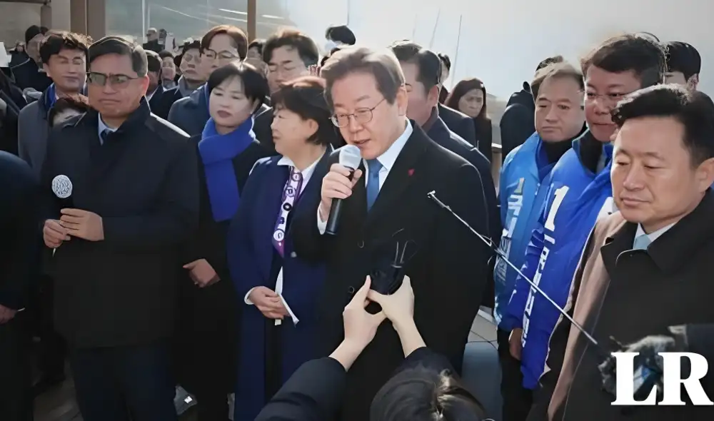 El líder de la oposición Lee Jae-myung es atacado durante una visita a Busan. Foto: MundoEConflicto - Video: @MundoEConflicto El líder de la oposición Lee Jae-myung es atacado durante una visita a Busan. Foto: MundoEConflicto - Video: @MundoEConflicto