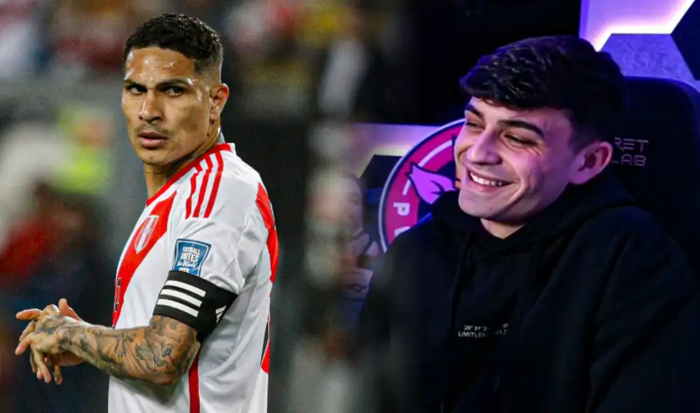 Paolo Guerrero es el capitán de la selección peruana, pero Pedri no lo conoce. Foto: composición LR/archivo/captura de Twitch