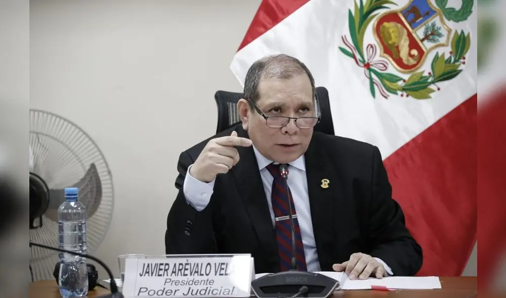 Javier Arévalo, presidente del Poder Judicial. Foto: Antonio Melgarejo/La República
