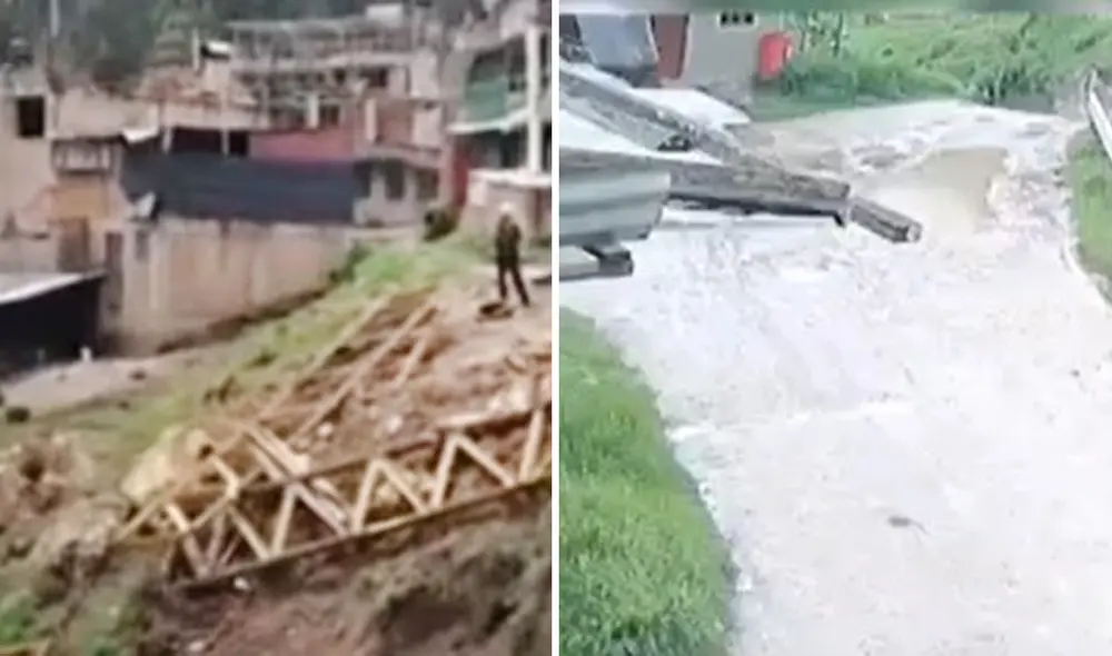 Vecinos han pedido la construcción de un puente de concreto. Foto: El Popular Vecinos han pedido la construcción de un puente de concreto. Foto: El Popular