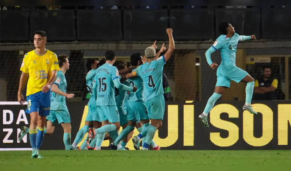 Barcelona derrotó a Las Palmas en calidad de visitante. Foto: EFE