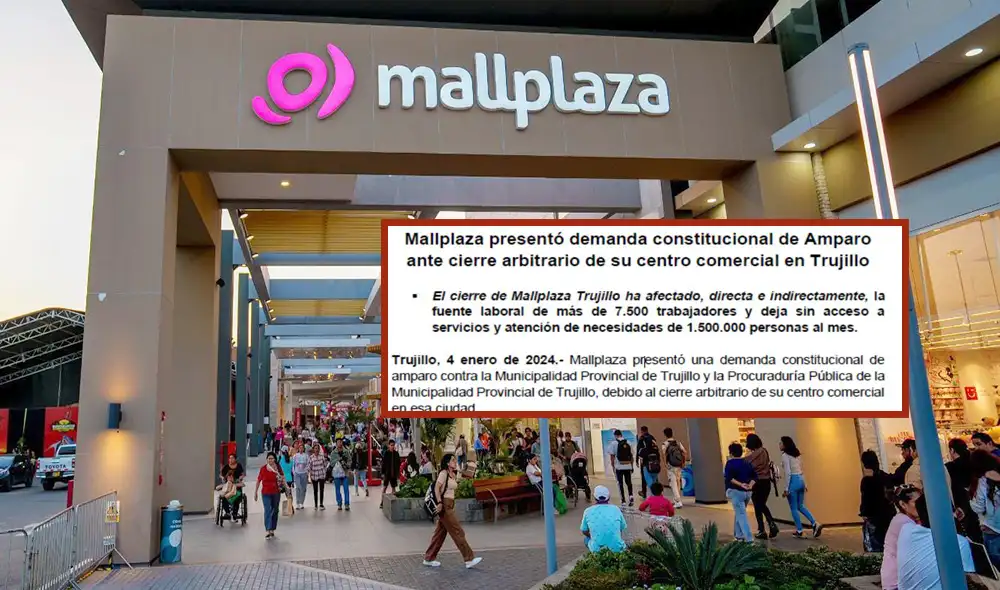 Mallplaza procede legalmente contra la Municipalidad Provincial de Trujillo. Foto: composición LR/Mallplaza