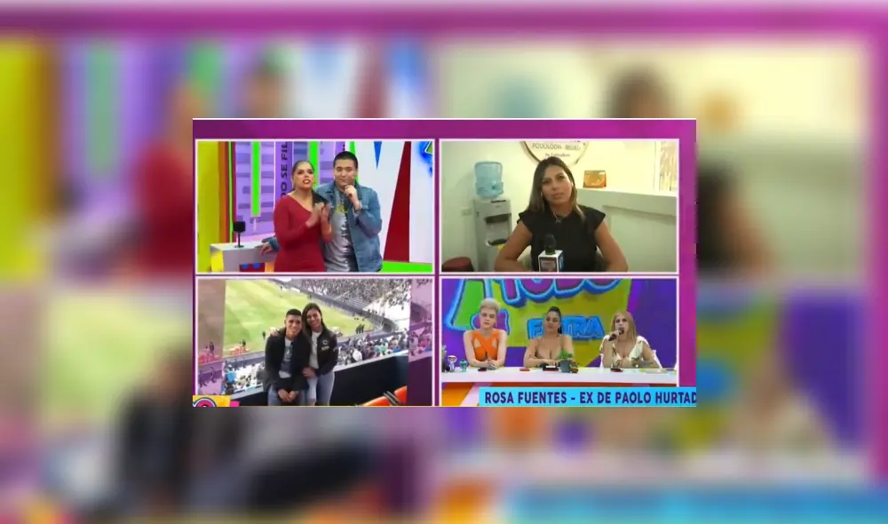 Rosa Fuentes reveló haber pasado Navidad y Año Nuevo con Paolo Hurtado. Foto: captura de Panamericana TV