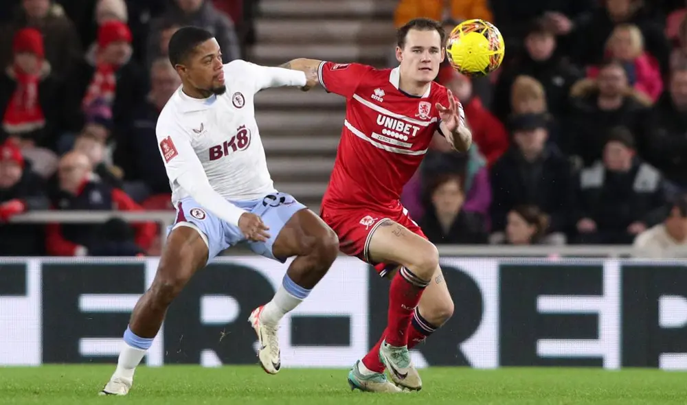 Aston Villa vs. Middlesbrough no jugaban desde el 2019. Foto: Middlesbrough/X