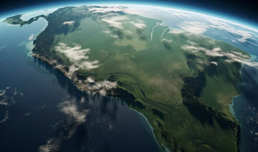 América del Sur tiene una extensión de 17.84 millones de kilómetros cuadrados, aproximadamente. Foto: Vecteezy América del Sur tiene una extensión de 17.84 millones de kilómetros cuadrados, aproximadamente. Foto: Vecteezy