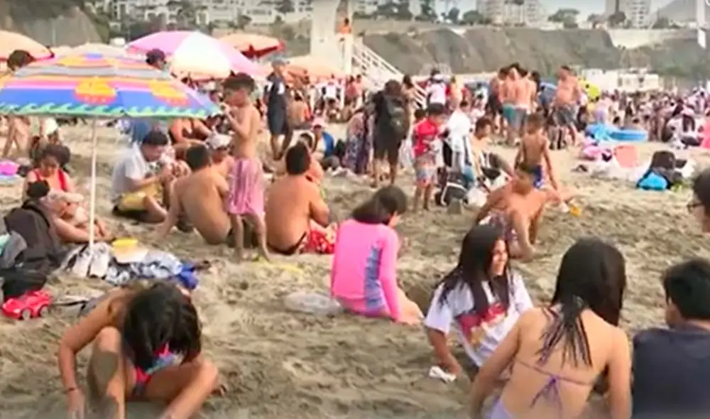 No todas las playas pudieron controlar el aforo. Foto: fotocaptura Panamericana