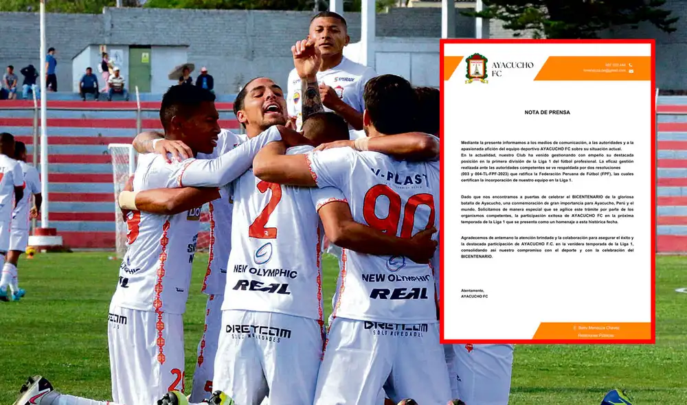 El cuadro ayacuchano descendió a segunda división en la temporada 2022. Foto: Grupo La República