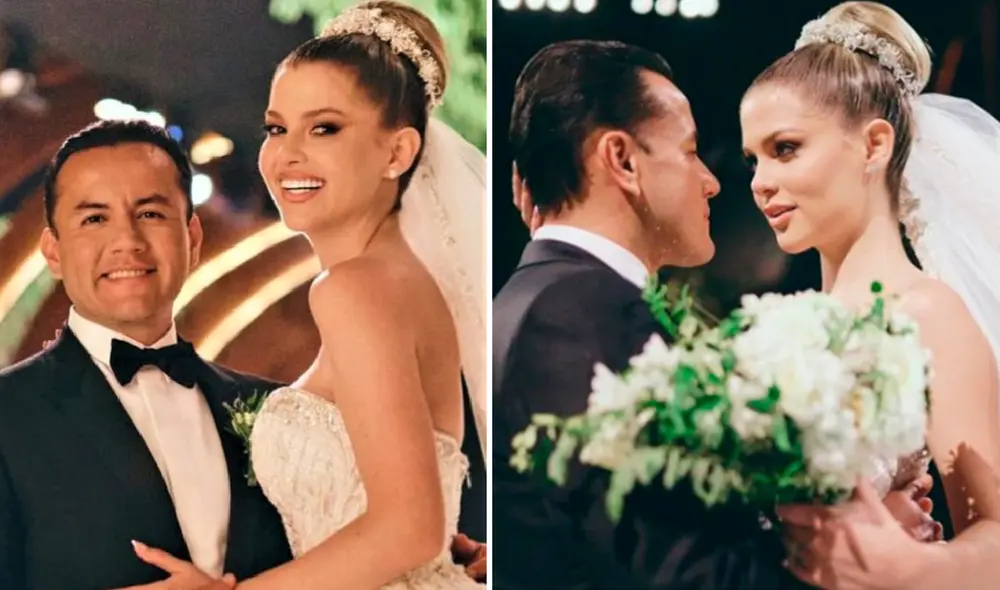 Brunella Horna y Richard Acuña se casaron en 2023 tras más de 5 años de relación. Foto: composición LR / Instagram / Brunella Horna