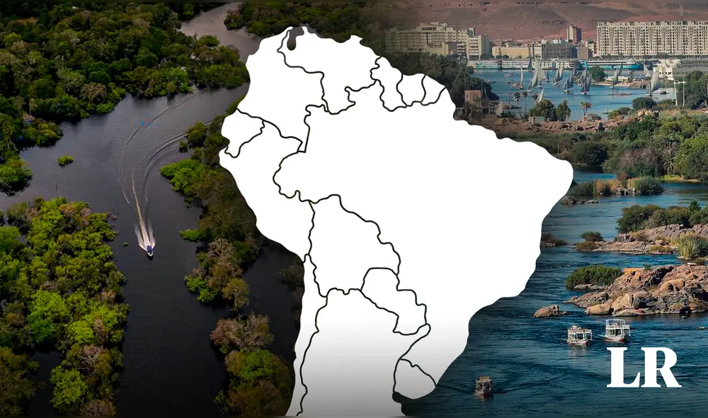 El río Nilo está conformado por la combinación del Nilo Blanco y el Nilo Azul. Foto: composición LR/EFE El río Nilo está conformado por la combinación del Nilo Blanco y el Nilo Azul. Foto: composición LR/EFE