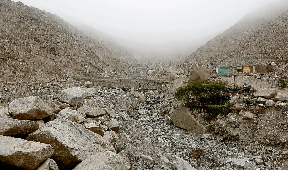 Quebrada. Ingemmet advierte también que hay 229 zonas críticas en Lima provincias. Varios sectores señalados no han tenido intervención desde el Estado. Foto: difusión Quebrada. Ingemmet advierte también que hay 229 zonas críticas en Lima provincias. Varios sectores señalados no han tenido intervención desde el Estado. Foto: difusión