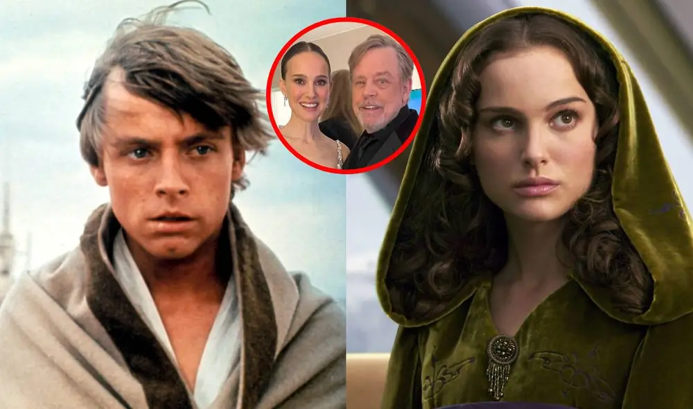 Mark Hamill y Natalie Portman inmortalizaron su primer encuentro con una fotografía que albortó las redes sociales. Foto: composición LR/20th Century Fox/X Mark Hamill