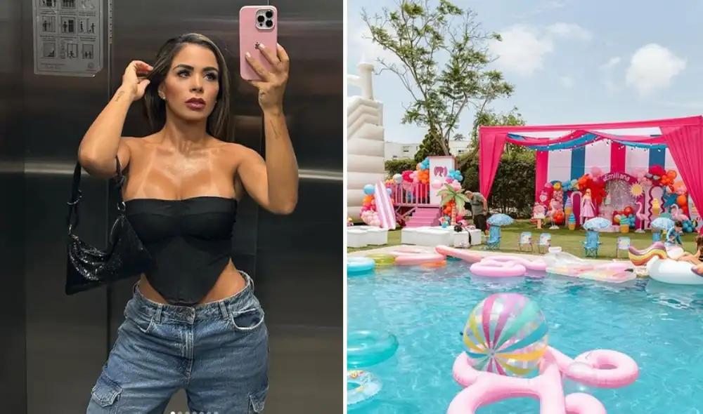 Vanessa López afirmó que Carlos Barraza estaba al tanto de la fiesta de su hija, pero prefirió no asistir. Foto: Composición LR/Vanessa López/Instagram