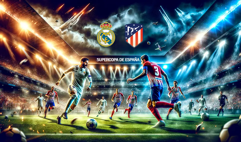 Atlético de Madrid derrotó al Real Madrid en el último enfrentamiento en este año. Foto: composición Jazmín Ceras/IA