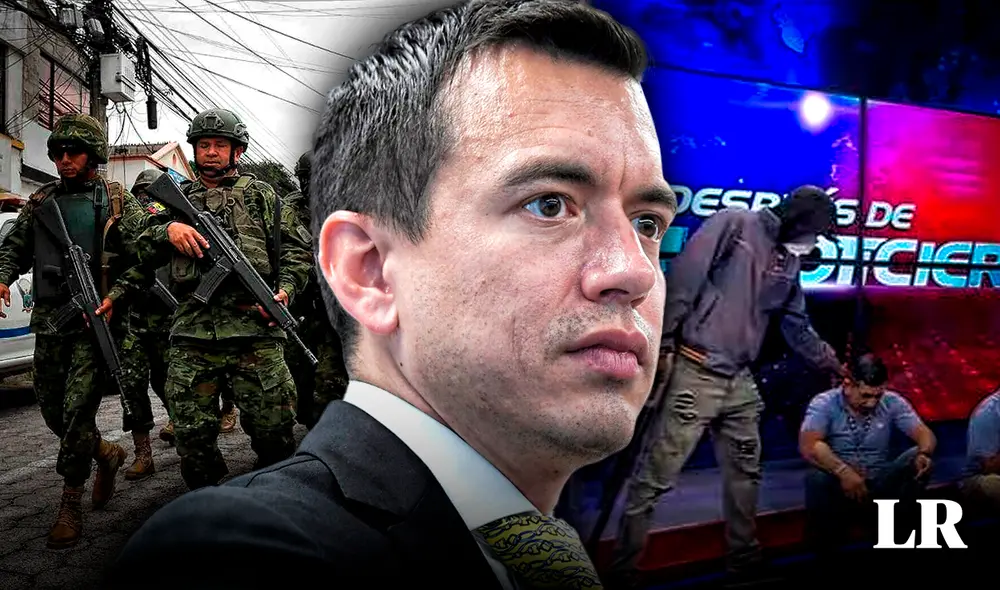 Noboa declaró la existencia de un conflicto armado interno en Ecuador tras los hechos registrados. Foto: Gerson Cardoso/LR/EFE