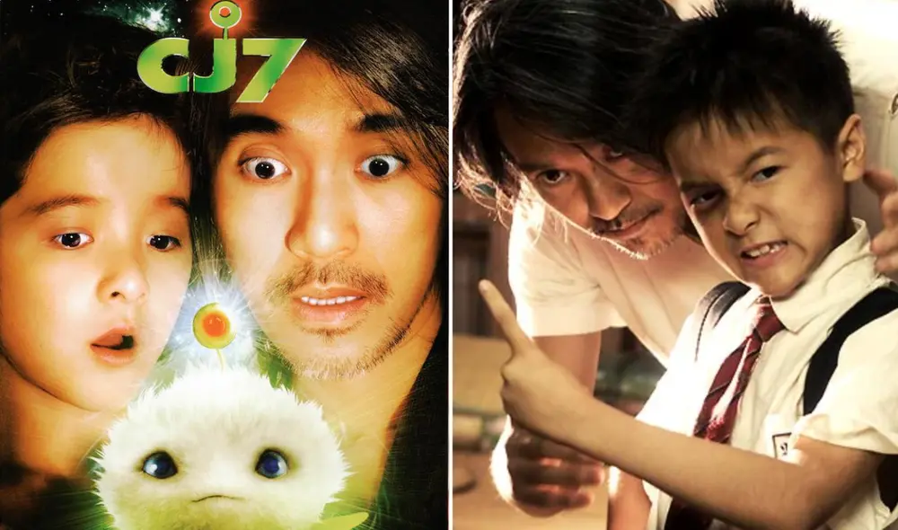 'CJ7: juguete del espacio' fue protagonizada por Stephen Chow y Xu Jiao. Foto: composición LR/captura Netflix