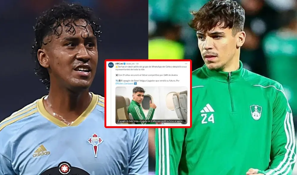 Renato Tapia salió en defensa de su compañero que se mudó a la liga de Arabia Saudita. Foto: composición LR/Celta de Vigo/ABC Renato Tapia salió en defensa de su compañero que se mudó a la liga de Arabia Saudita. Foto: composición LR/Celta de Vigo/ABC