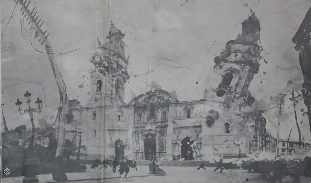 El terremoto tuvo una magnitud de entre los 8.9 y 9 grados. Foto: TV Perú