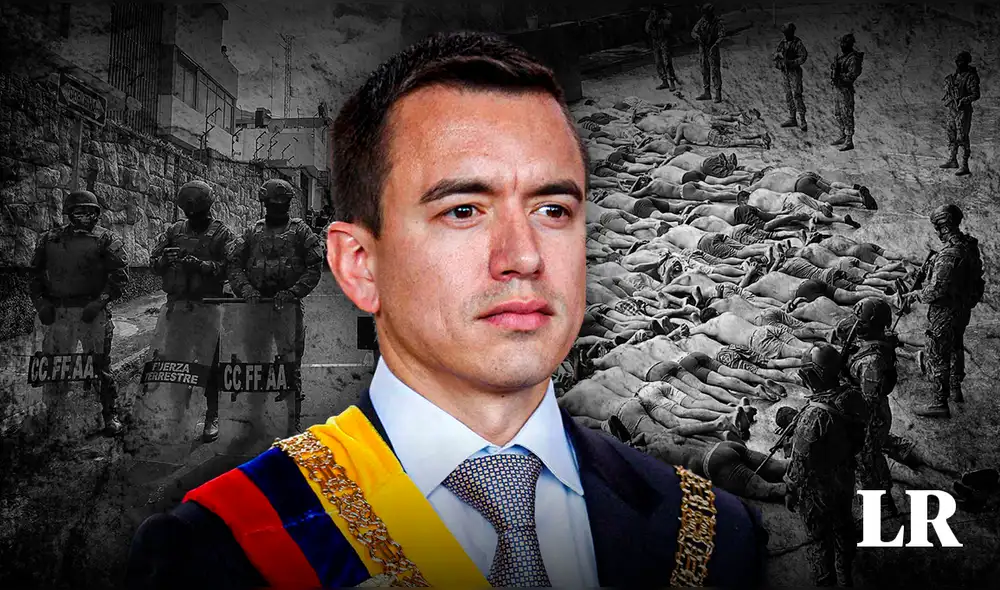 Noboa advirtió que su gobierno no va “a ceder ante las estupideces que están acostumbrados a hacer”. Foto: composición LR/EFE - Video: EFE