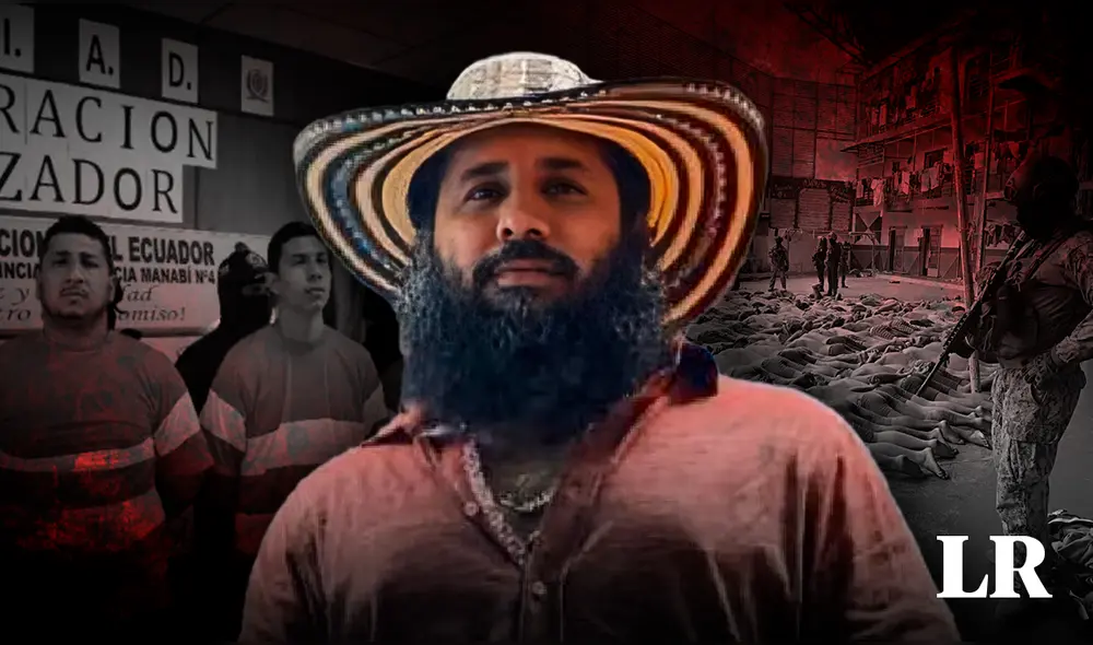 José Adolfo Macías Villamar es el nombre real de alias Fito, jefe de la banda criminal los Choneros. Foto: composición LR/EFE