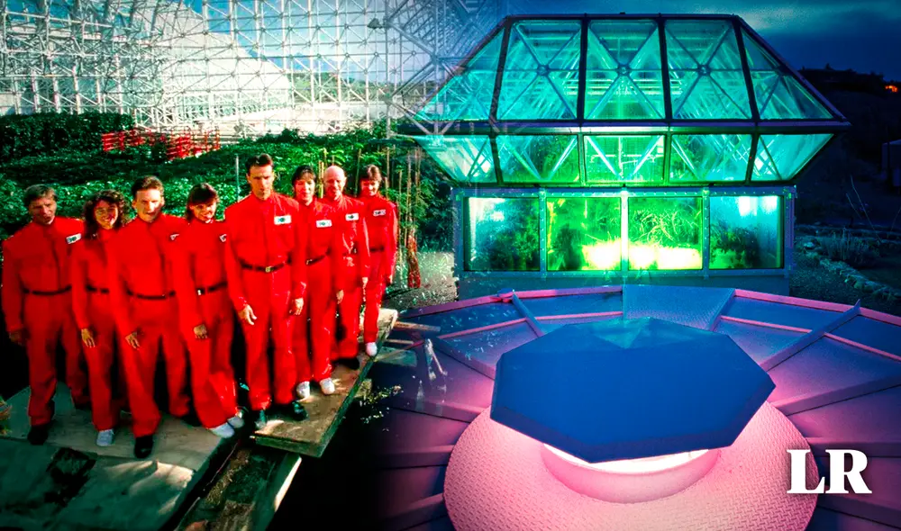 El experimento de confinamiento se llevó a cabo en un domo denominado Biosfera 2. Foto: composición de Gerson Cardoso / La República / NEON