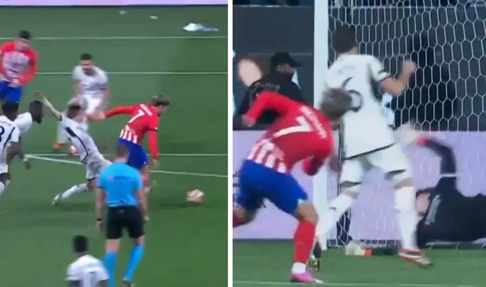 Antoine Griezmann anotó el empate parcial por la Supercopa de España. Foto: captura/DSports