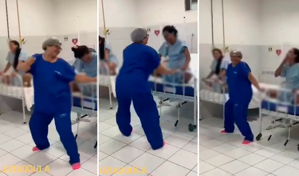 Las mujeres repetían los ejercicios muy felices. Foto: composición LR/TikTok/@luciadoula Las mujeres repetían los ejercicios muy felices. Foto: composición LR/TikTok/@luciadoula