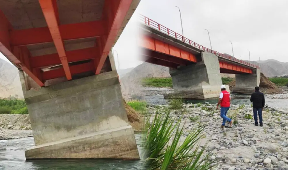 Contraloría denuncia deficiencias en puente recién construido. Foto: Contraloría