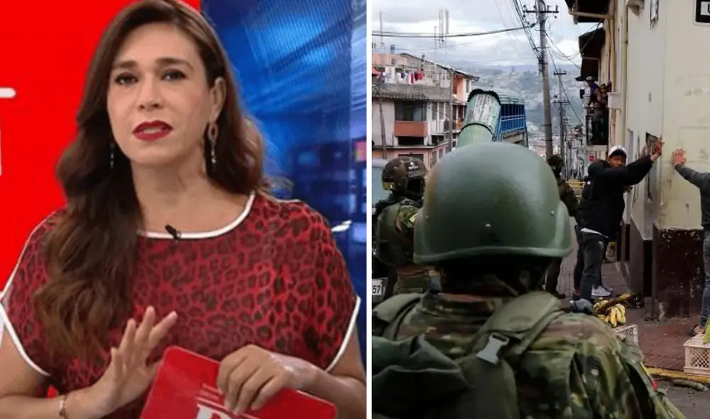 Verónica Linares muestra su preocupación. Foto: composición LR/América TV/El Correo Verónica Linares muestra su preocupación. Foto: composición LR/América TV/El Correo