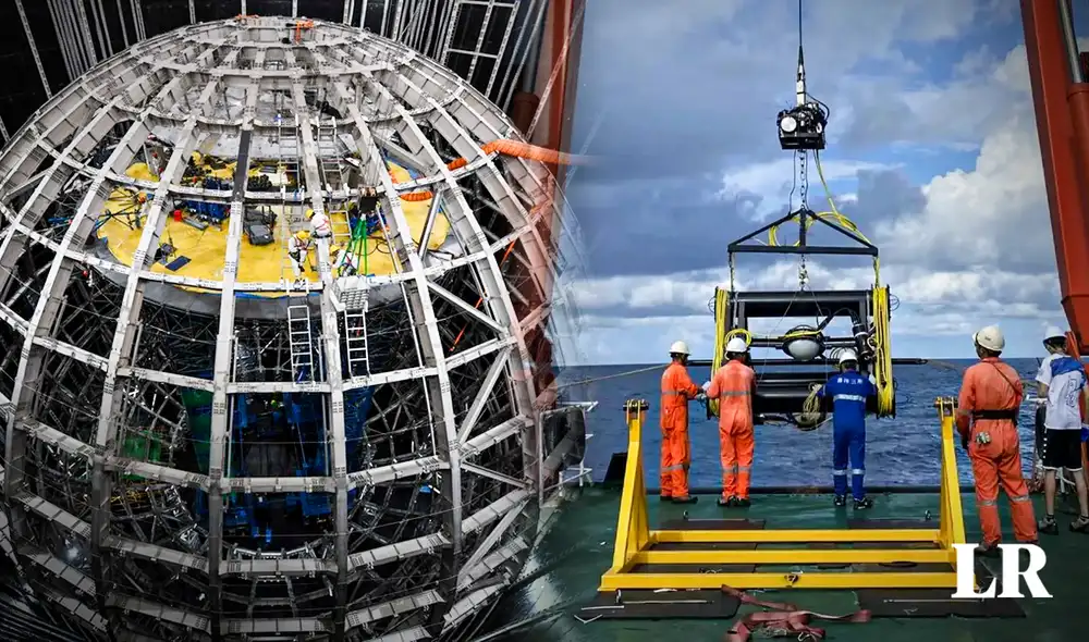 El observatorio de neutrinos de China se encontrará en una falla abisal del océano Pacífico. Foto: composición de Jazmín Ceras/LR/Xinhua/referencial